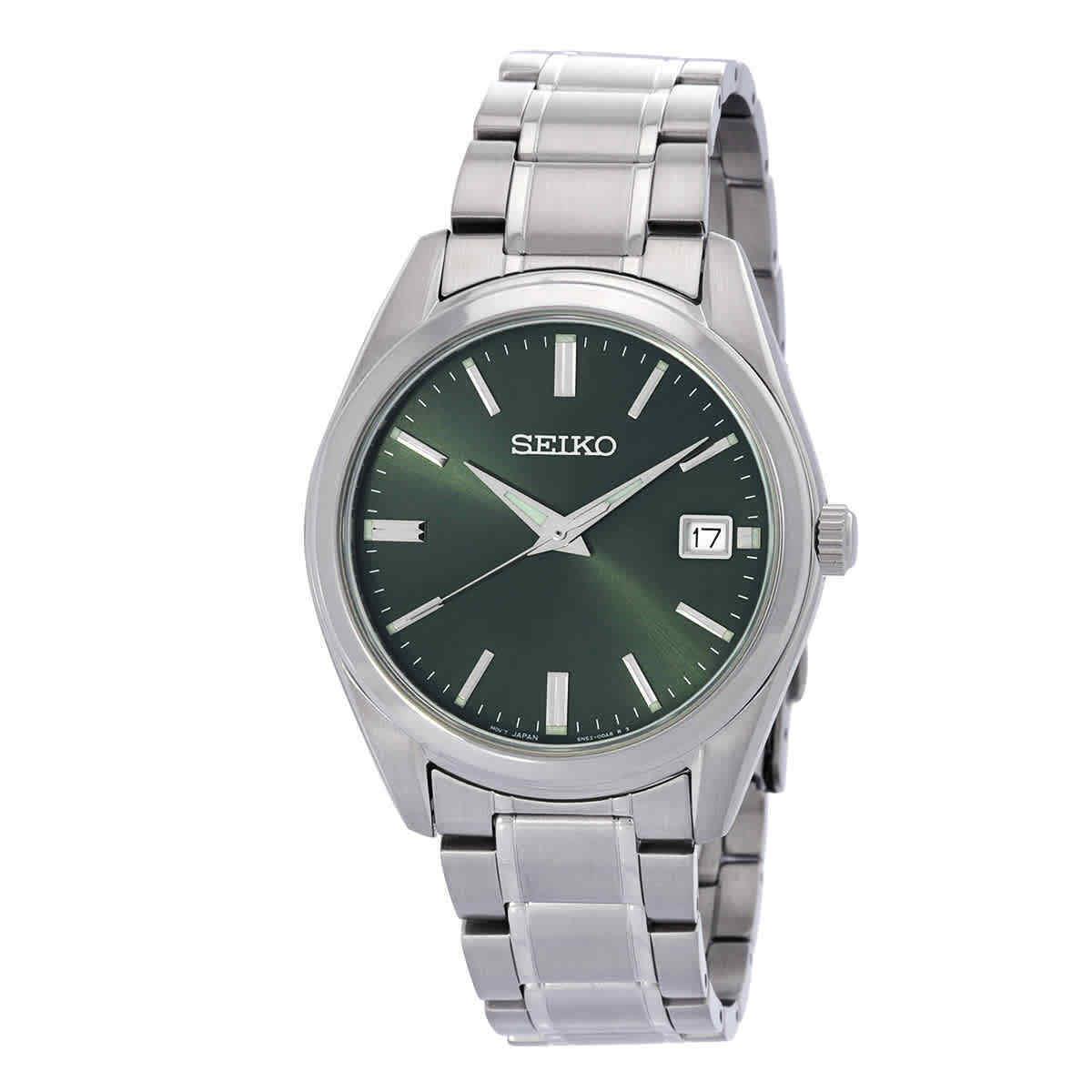 Seiko Quartz Green Dial Men`s Watch SUR527P1