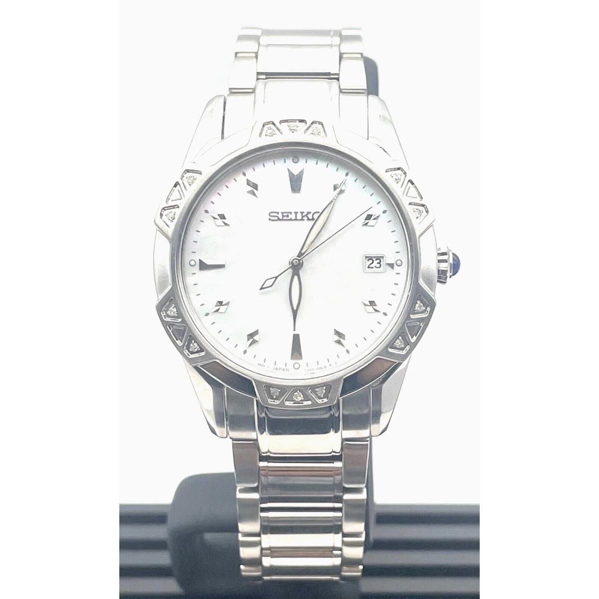 Seiko Diamond Collection Mother-of-pearl Dial Women`s Watch SKK727