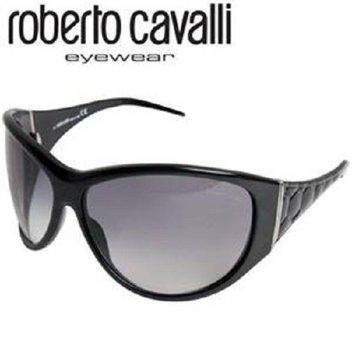 Roberto Cavalli Anticlea RC 321 Sunglasses B5 Black 66mm with Case