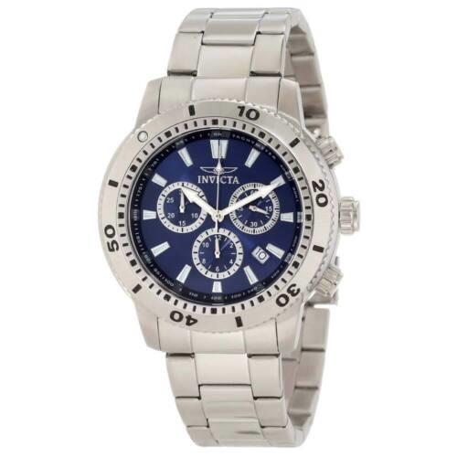 Invicta 10362 Men`s Specialty Blue Dial Stainless Steel Chronograph Swiss Watch