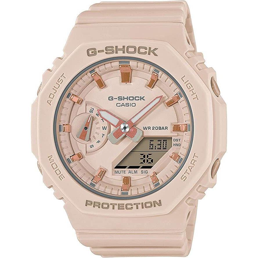 Women`s G-shock GMAS-2100-4 in Pink/beige