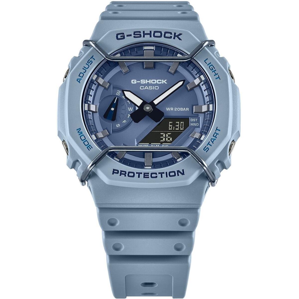 Casio G-shock GA2100PT-2A Tone-on-tone Wire Face Blue Watch