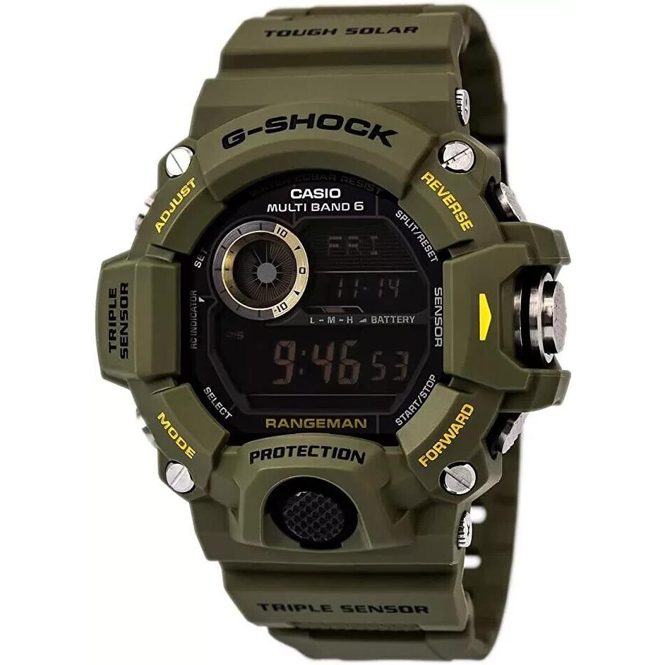 Casio G-shock Rangeman Solar Powered Shock Resistant Men`s Watch - Green