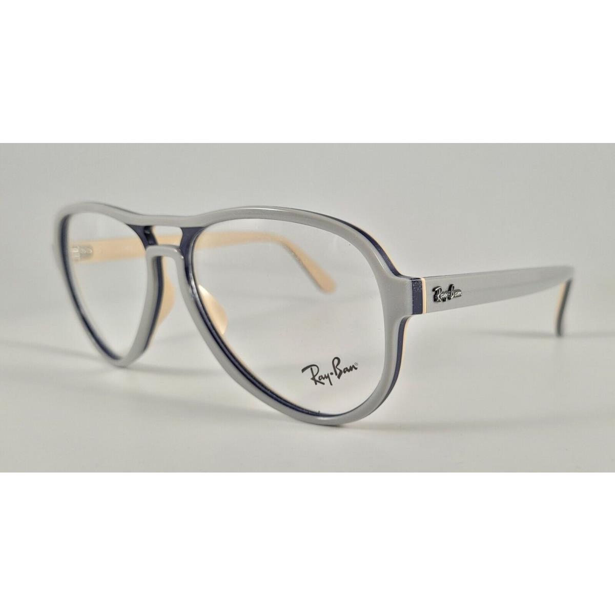 Ray Ban Eyeglasses RB 4355-V Vagabond Aviator Color 8133 Grey Beige Size 58