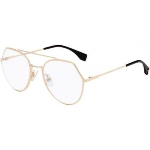 Fendi FF0329-J5G Gold Eyeglasses
