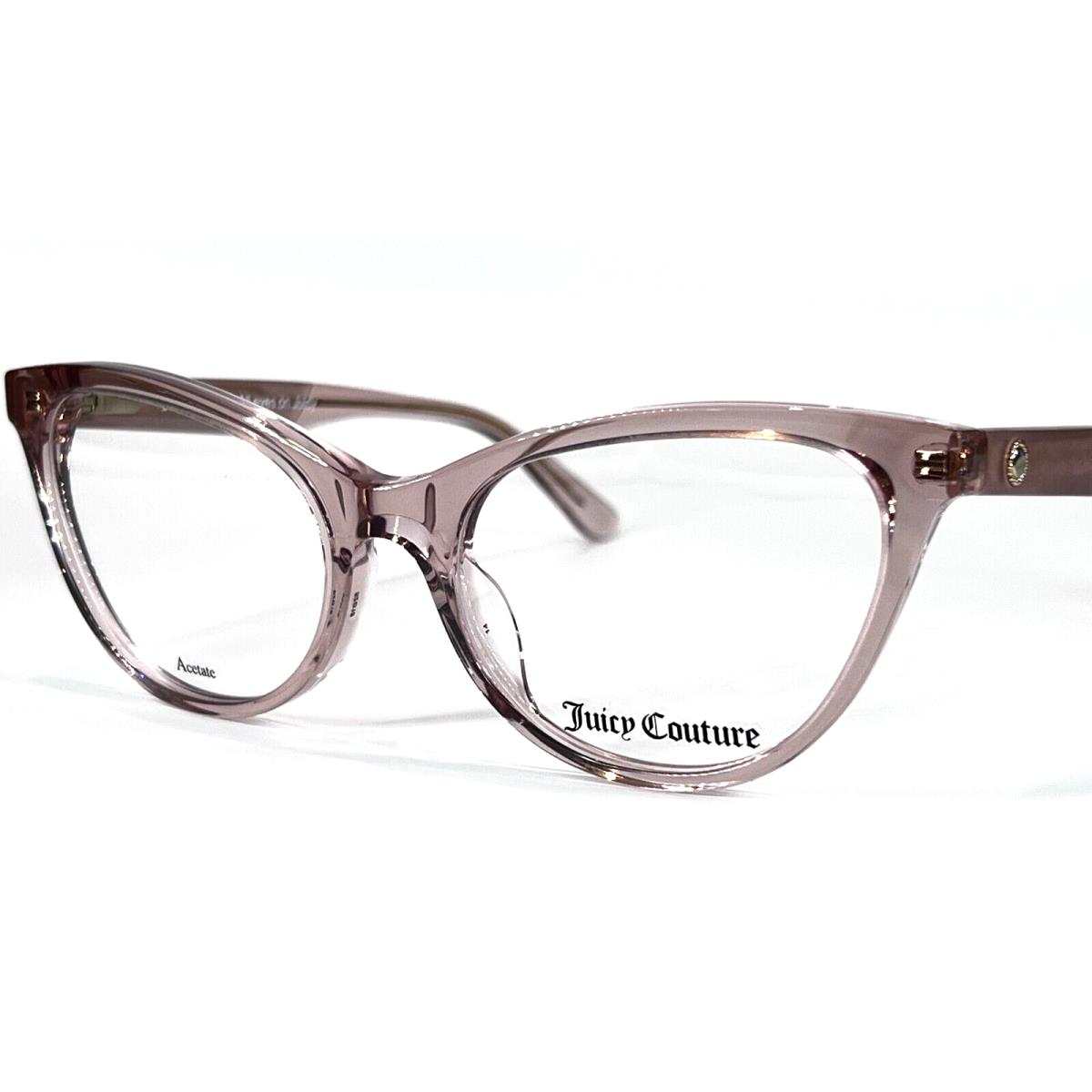 Juicy Couture JU188 Women`s Plastic Eyeglass Frame 08XO Pink Crystal 52-18