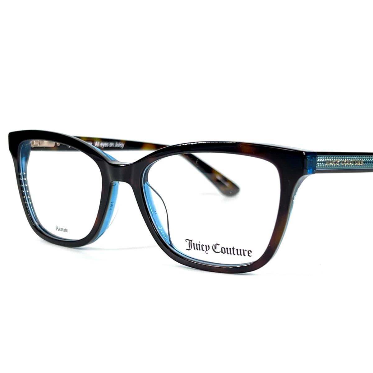 Juicy Couture JU202 Women`s Plastic Eyeglass Frame 0086 Dark Havana 51-17 W/case