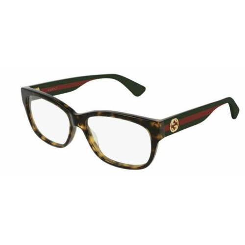 Gucci GG 0278 O 012 Havana/multicolor Rectangle Women Eyeglasses