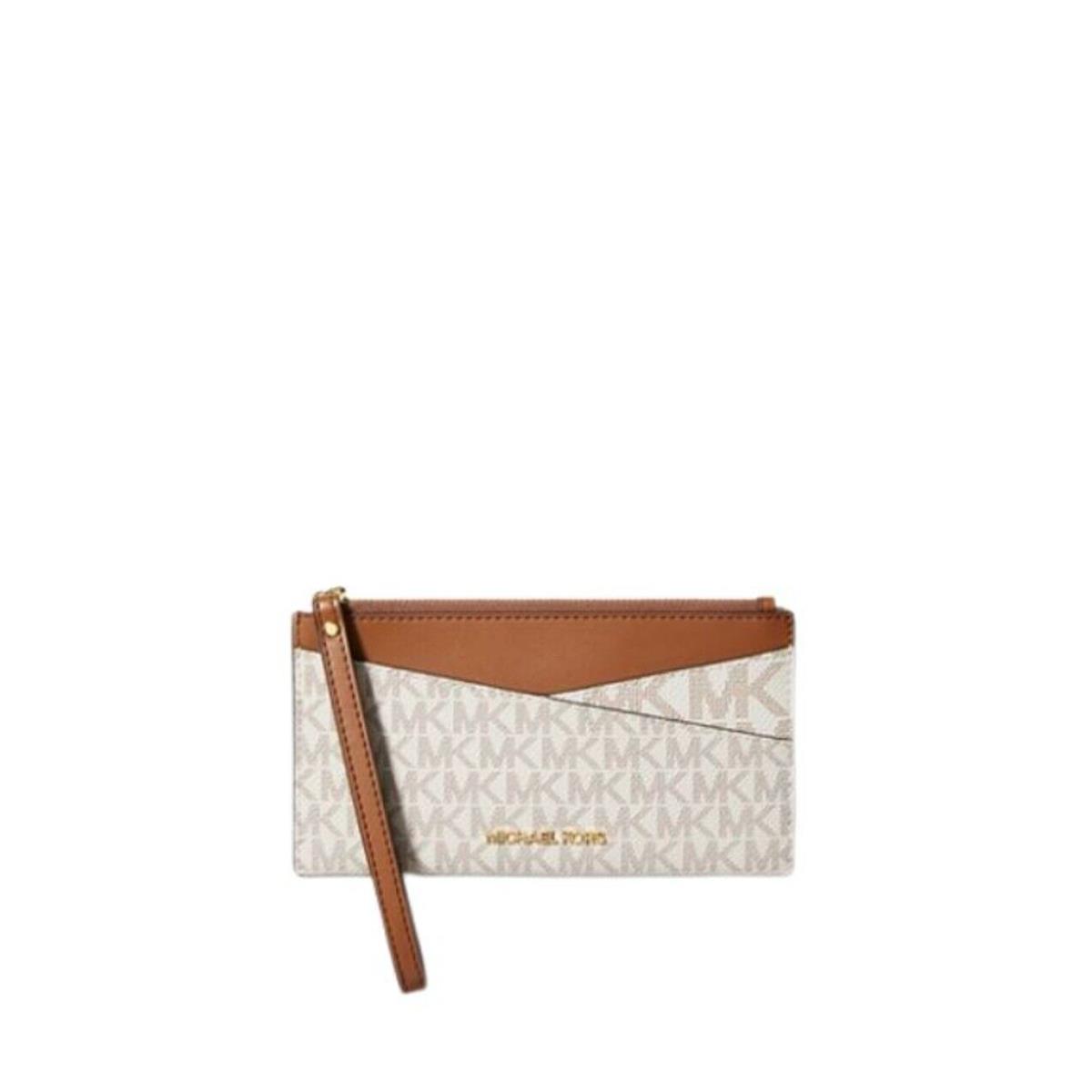 Michael Kors Jet Set Slim Crossover Vanilla Womens Wallet 35H1GTVW2B in Gift Box