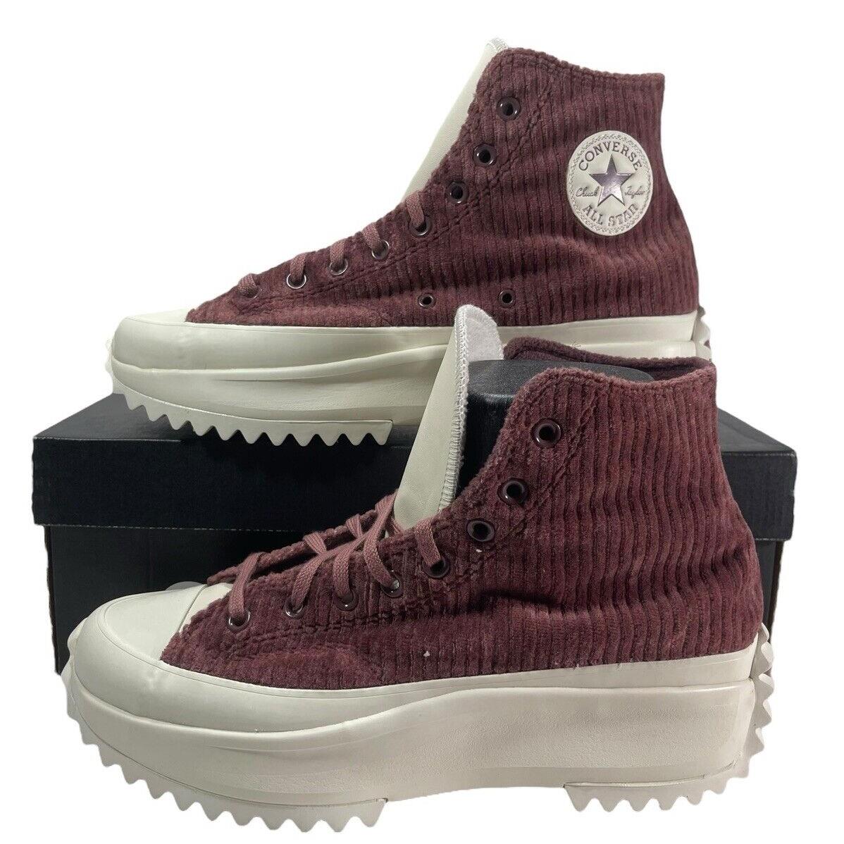 Converse Chuck Taylor Run Star Hike Hi A03252C Wine Corduroy 9.5 Men 11 Women