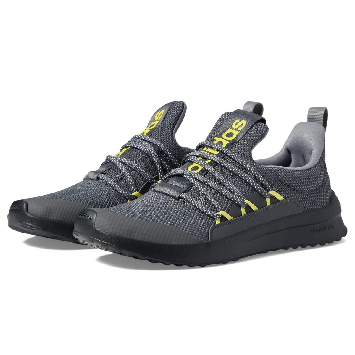 Boy`s Shoes Adidas Kids Lite Racer Adapt 5.0 Little Kid/big Kid Grey/Grey/Carbon