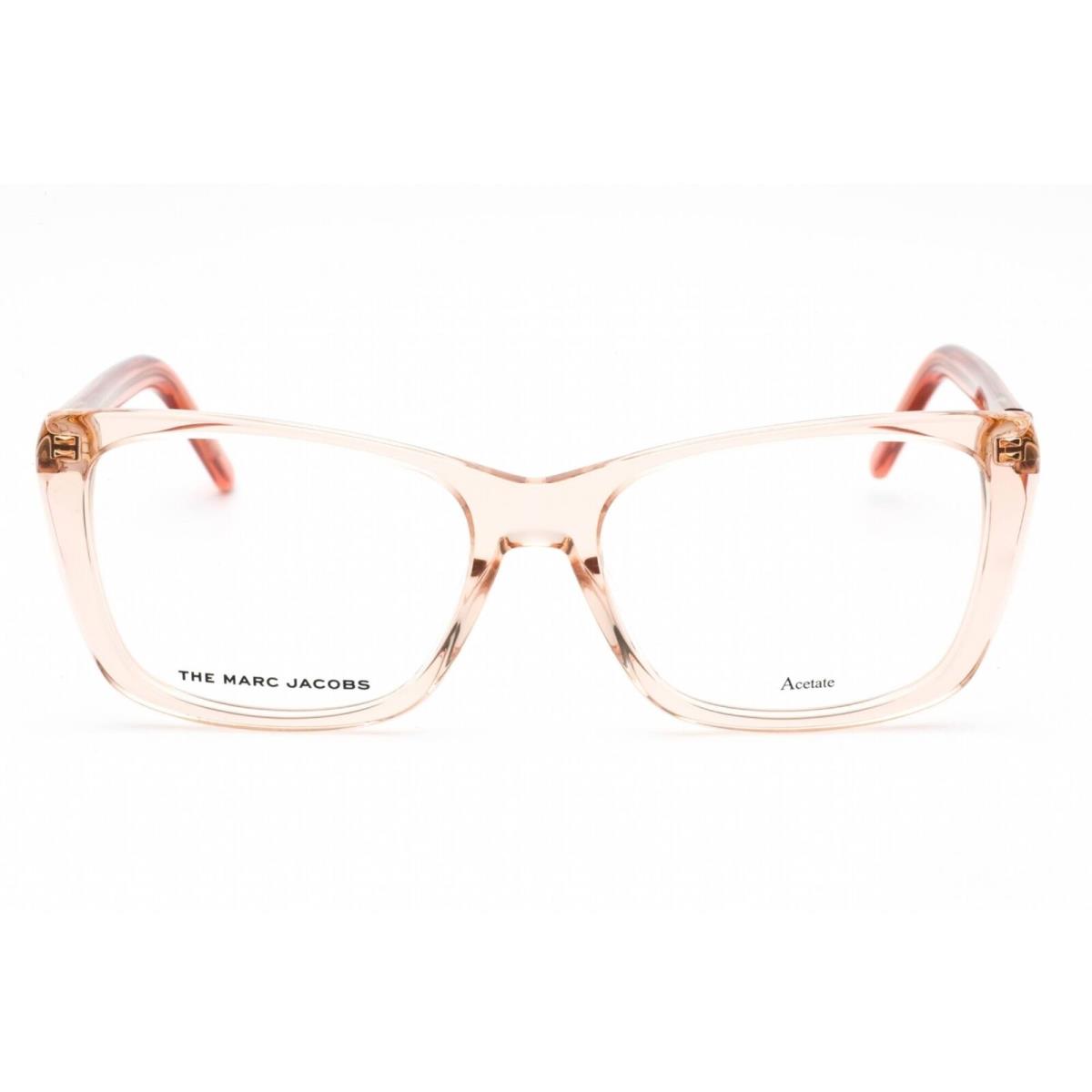 Marc Jacobs Women`s Eyeglasses Orange Beige Rectangular Frame Marc 598 0R83 00 - Frame: Orange Beige, Lens: Clear Demo Lens