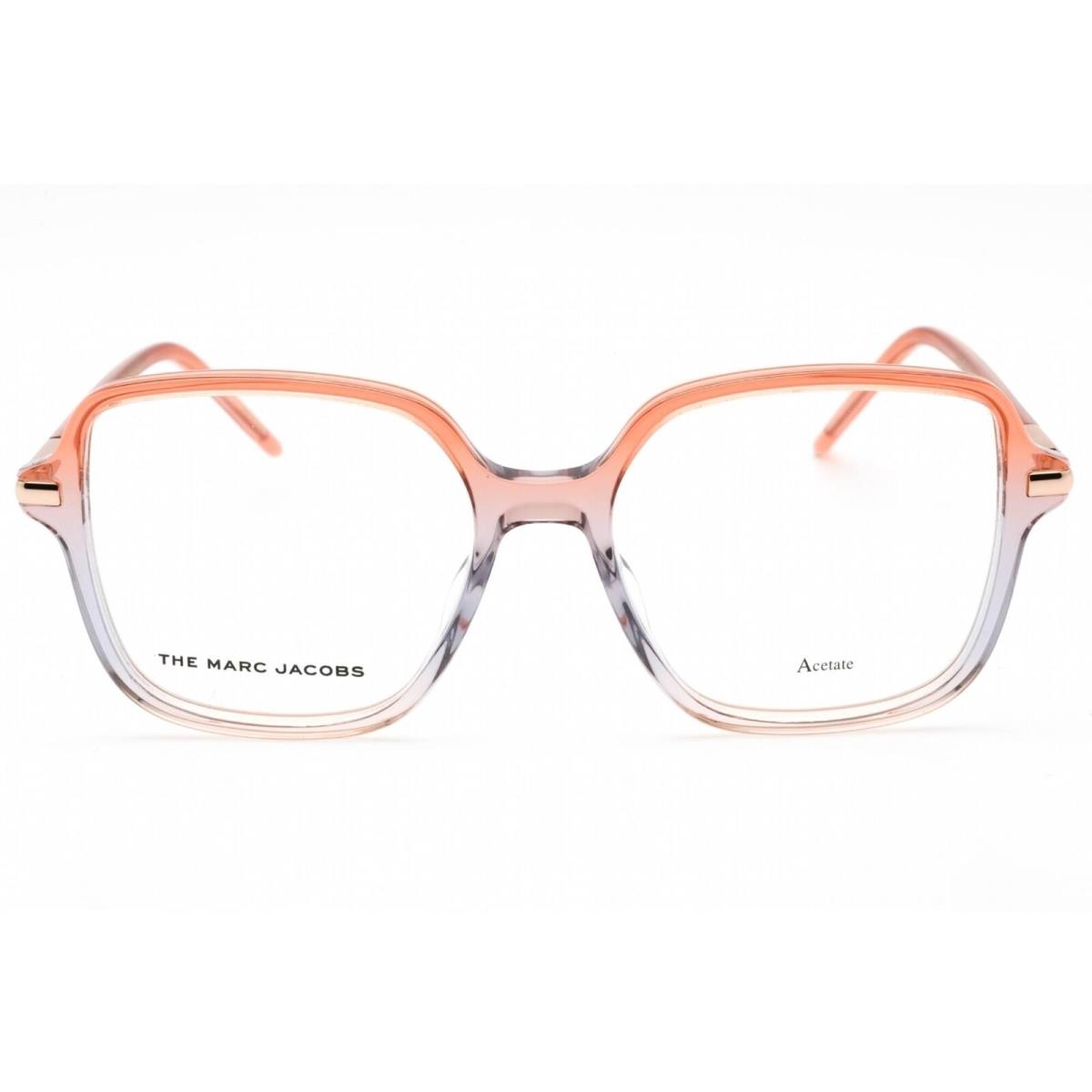 Marc Jacobs Women`s Eyeglasses Full Rim Orange Blue Plastic Marc 593 0DDW 00