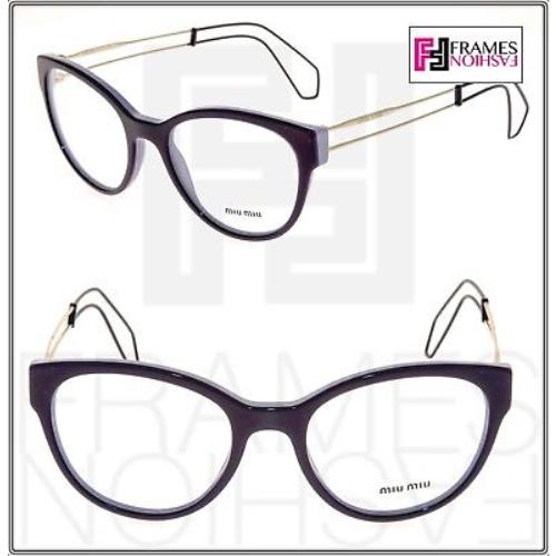 Miu Miu 03P Collection MU03PV Lilac Violet Cat Eye Eyeglasses Frame 52mm