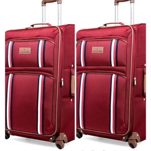 Tommy Hilgier Scout 5.0 Softside Expandable Spinner Luggage Red 20 28`