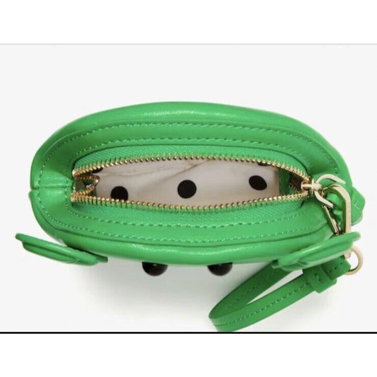 Kate Spade Shelly Crab Wristlet Leather Small Clutch Green Jay - Nip