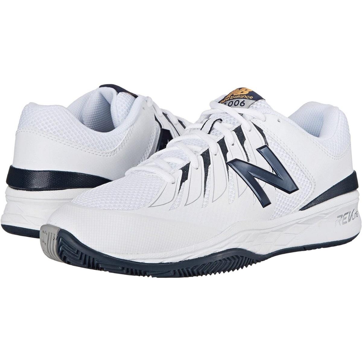 Men`s Shoes New Balance Hard Court Athletic Sneakers MC1006BW Black / White