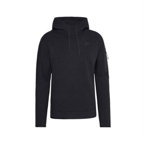 Nike Men`s Sportswear Tech Fleece Hoodie Black DD5174-010 - Black
