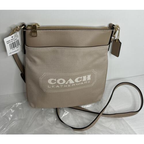 Coach Jacquard Kitt Crossbody Chalk Taupe Handbag J-01 - Coach bag -  008327604178 | Fash Brands