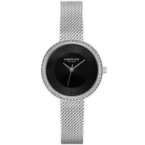 Women`s Kenneth Cole York Classic Crysatallized Steel Watch KC50198002