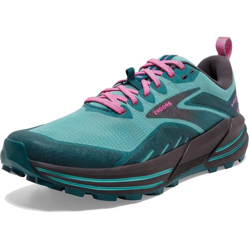 Brooks Women`s Cascadia 16 Trail Running Shoe Porcelain/Blue Coral/Pink