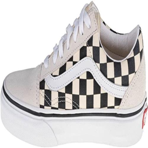 Vans Women`s Gymnastics Shoes Trainers Off-white ((Checkerboard) White/Black 27k)