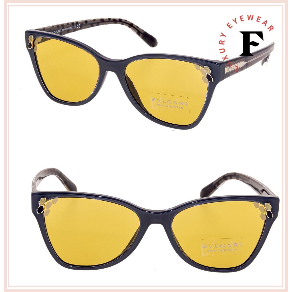 Bvlgari Serpenti Powercandy BV8208 Grey Yellow Scales Sunglasses 8208