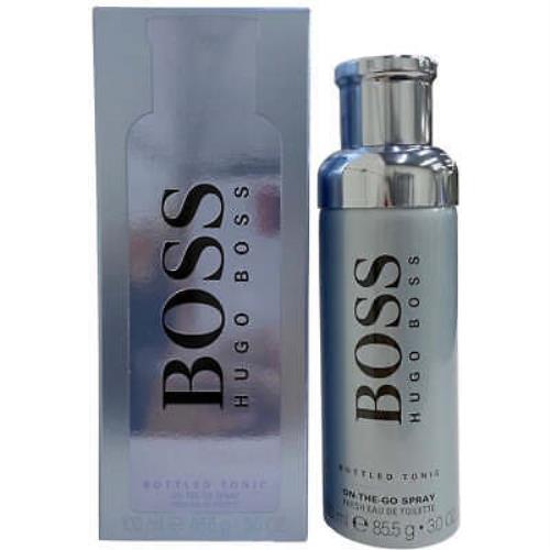 Bottled Tonic On The Go Fresh by Hugo Boss For Men Edt 3.0 oz