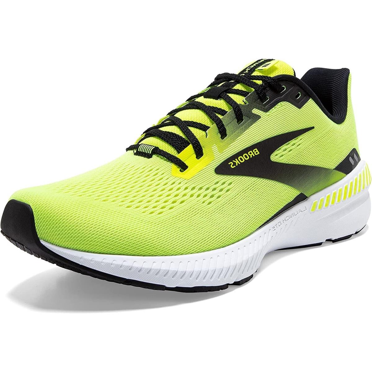 Brooks Launch Gts 8 Mens Running Shoes Athletic Yellow/black Sneakers US 9.5M - Black/Grey/Blue