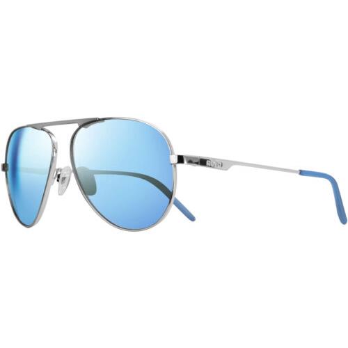 Revo Metro Polarized Men`s Stainless Steel Aviator Sunglasses - RE1163 - Japan Chrome/Blue Water (03BL)