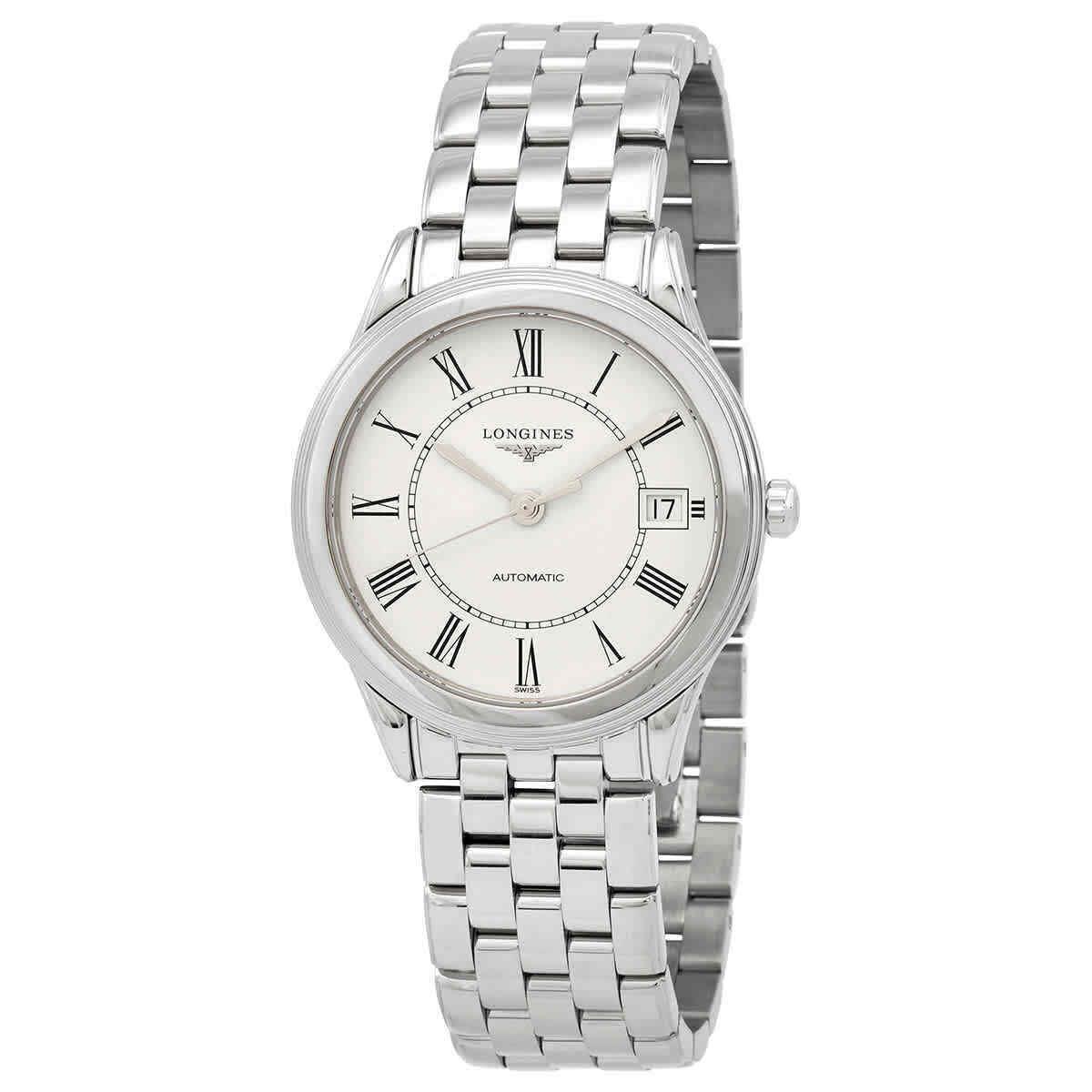 Longines Flagship Automatic Matte White Dial Unisex Watch L4.774.4.21.6