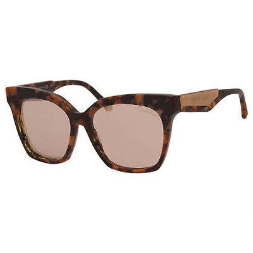 Roberto Cavalli Montieri 1097 55G Sunglasses Havana/brown Mirror Lenses 57mm