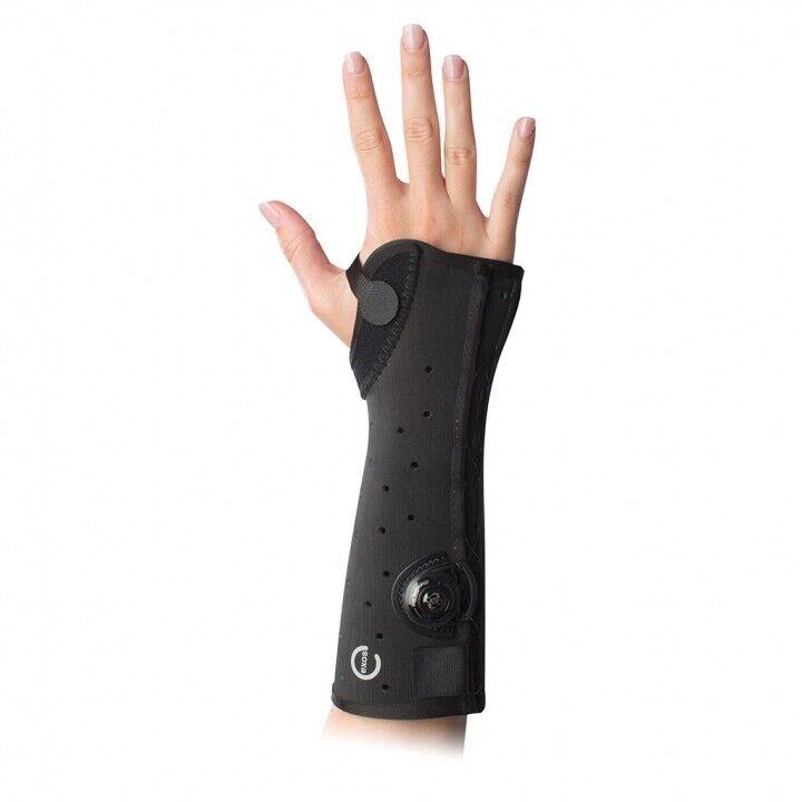 Exos Short Arm Fracture Brace Open Thumb Black XL 312-72-1111 Right Rehab