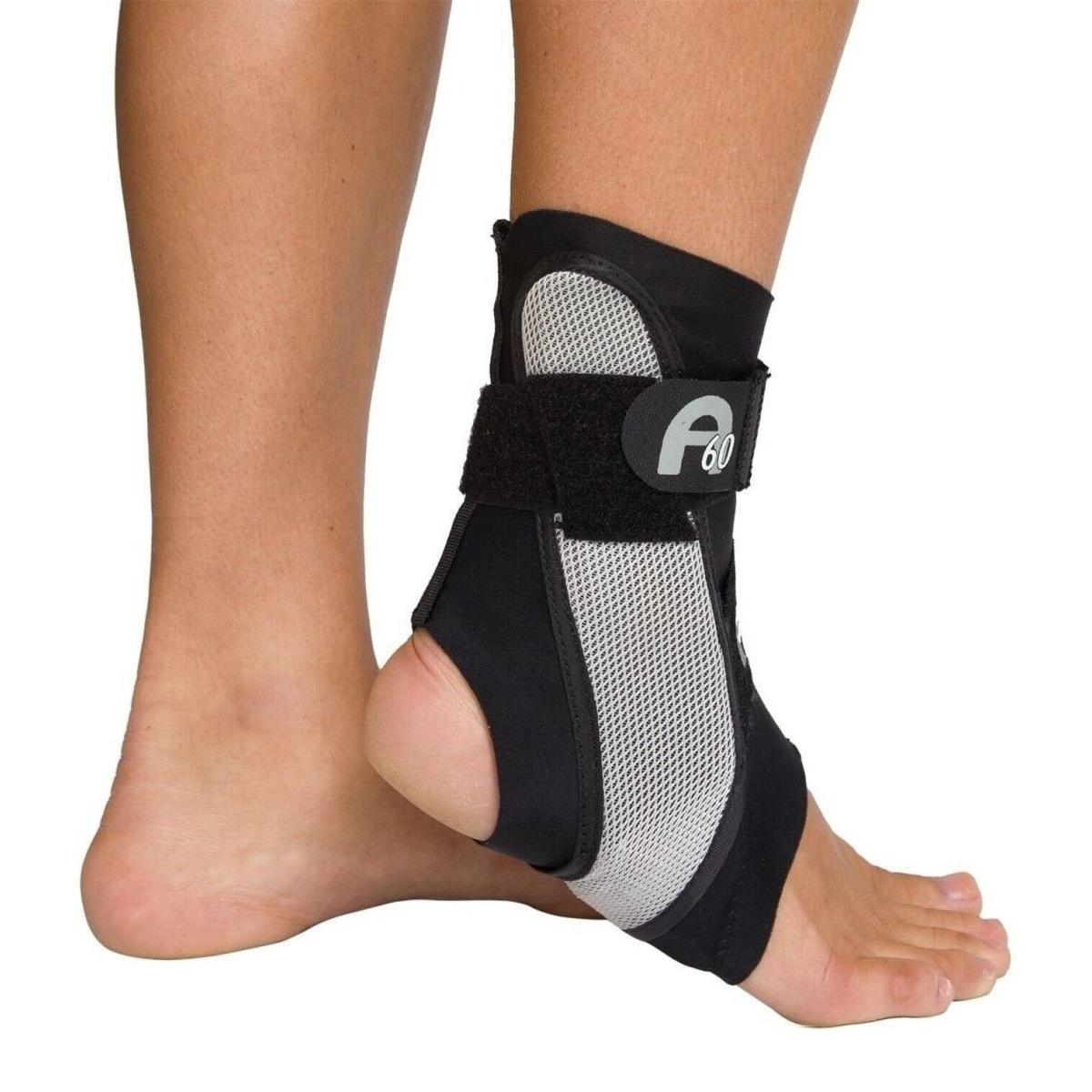 Aircast A60 Ankle Support Brace Left Foot Black Small Shoe Size: Men`s