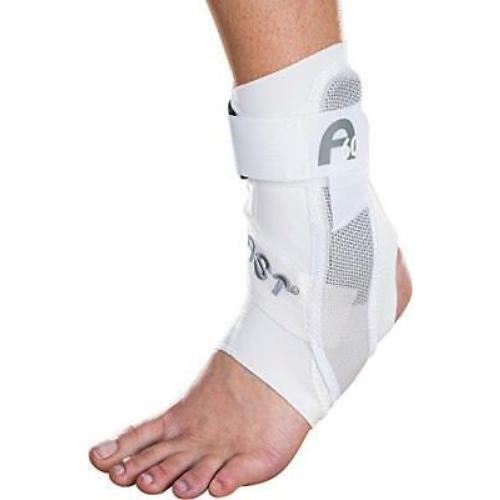 Aircast A60 Ankle Support Brace Left Foot White Small Shoe Size: Men`s 4-7 /