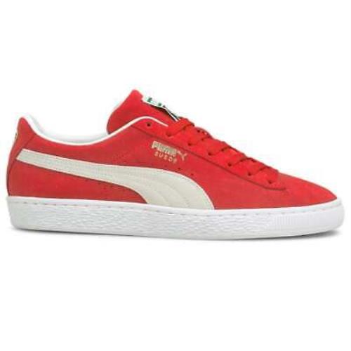 Puma Suede Classic Xxi Lace Up Mens Red Sneakers Casual Shoes 37491502 - Red