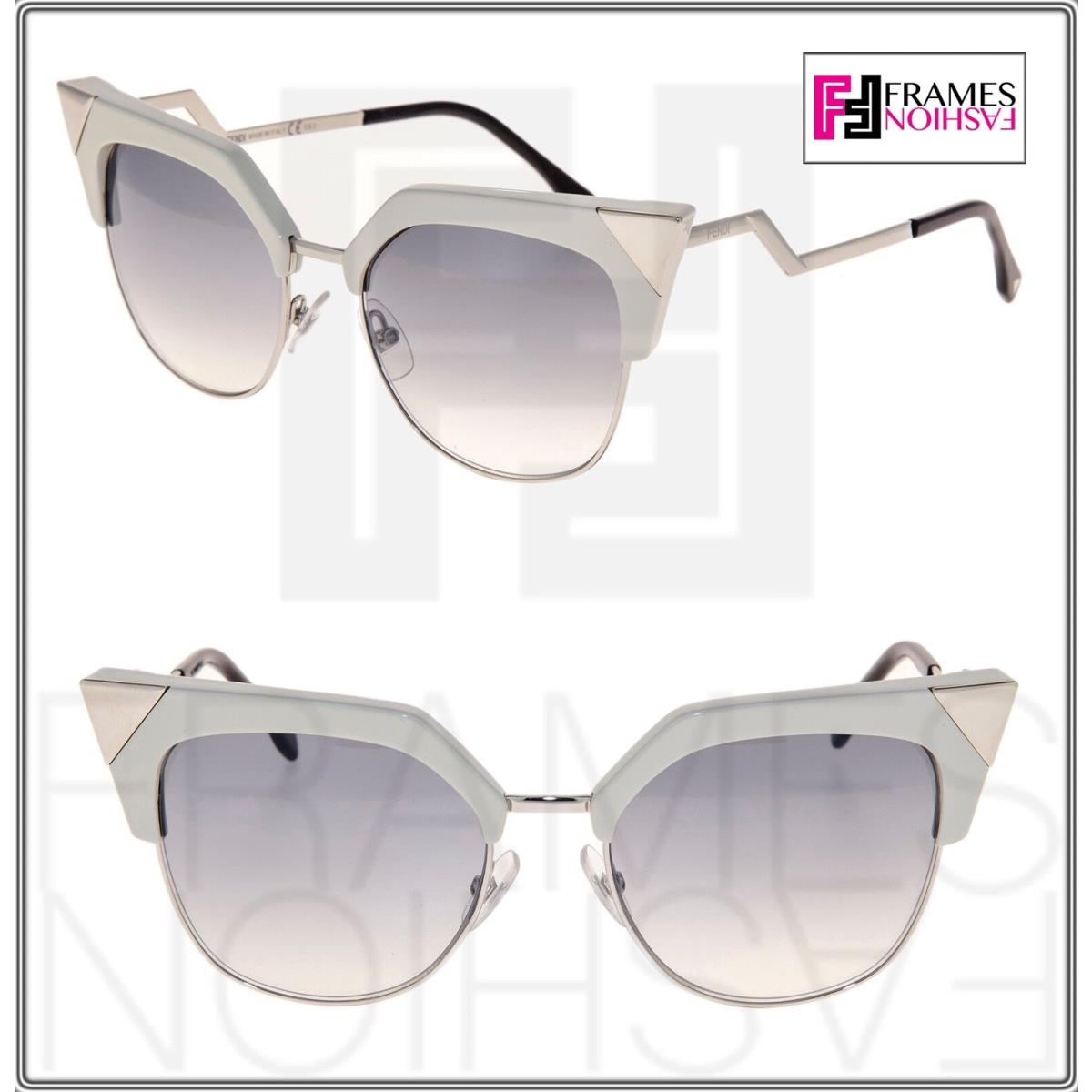 Fendi Iridia FF0149S Palladium White Beige Cat Eye Sunglasses Optyl 0149 Women