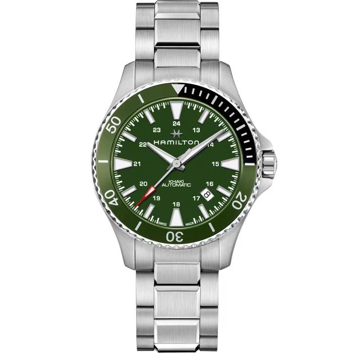 Hamilton Khaki Navy Automatic Green Dial Watch H82375161