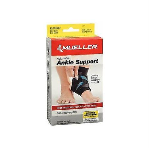 Mueller Ankle Brace Support Adjustable Moderate Support For Sore Arthritis 6 Pk