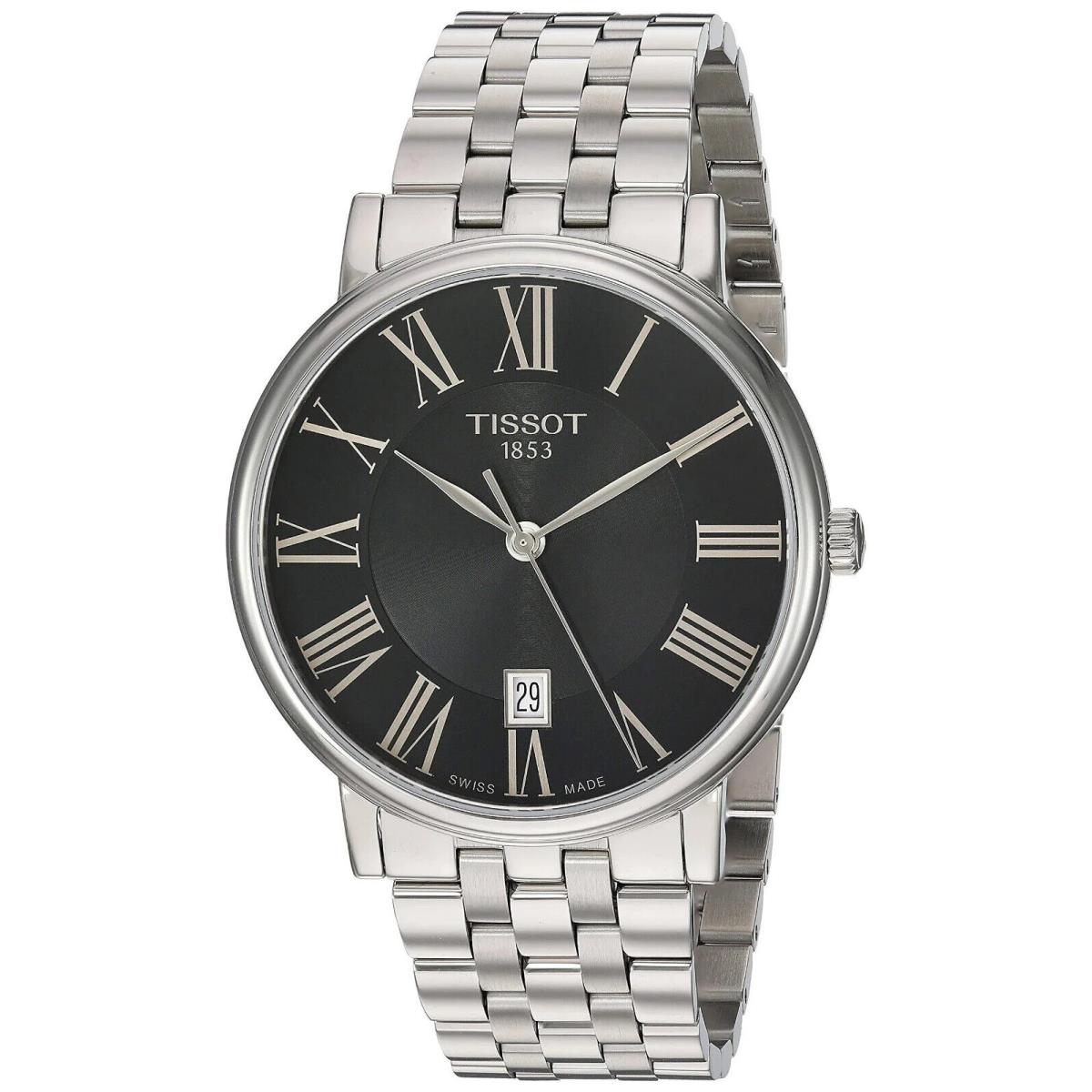 Tissot Carson Premium Black Dial Men`s 40mm Watch T1224101105300