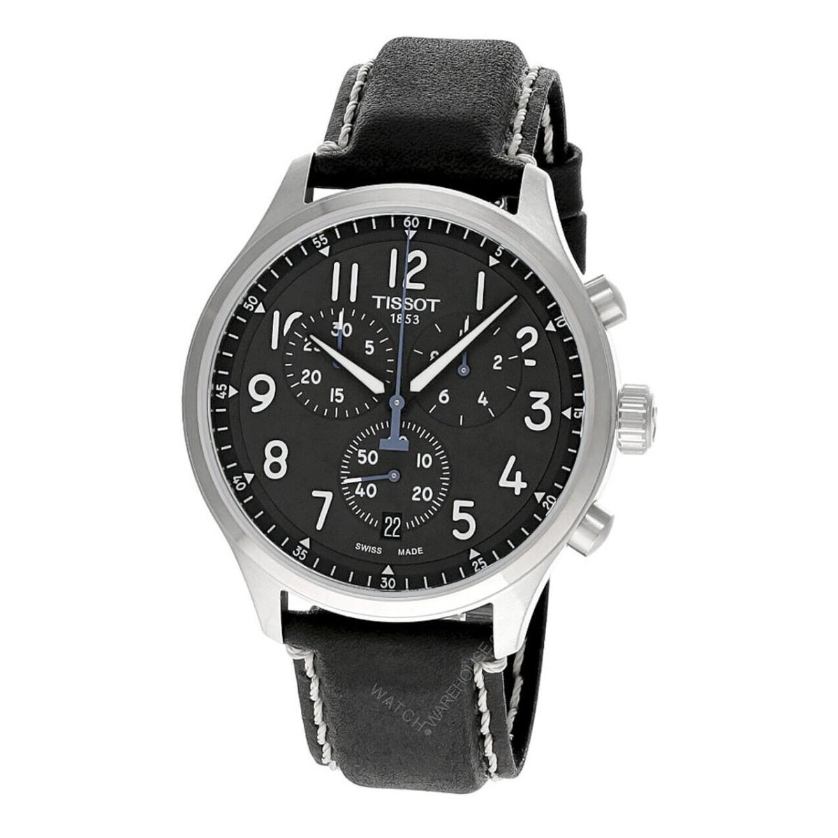 Tissot Chrono XL 45MM Anthracite Dial Leather Men`s Watch T116.617.16.062.00