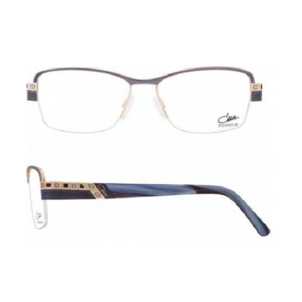 Cazal Eyeglasses 4242 004 Blue Slate Half Rim Frames 53MM Rx-able