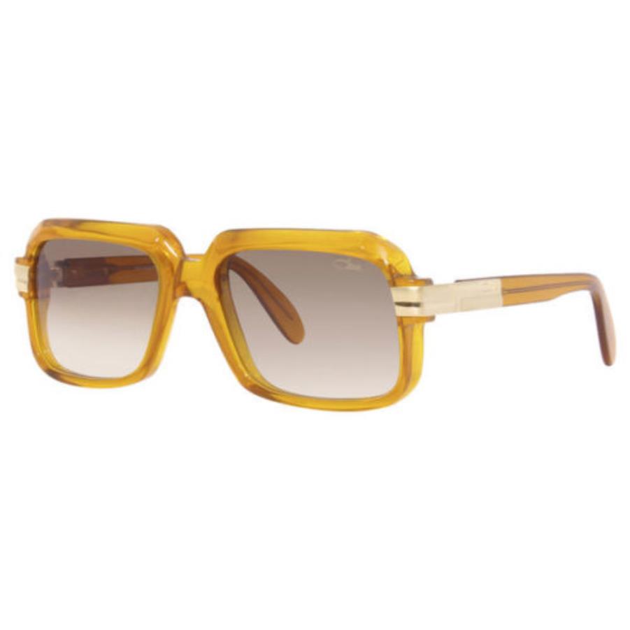 Cazal Sunglasses 607/3 012 Orange Designer Frames Brown Lens 56MM