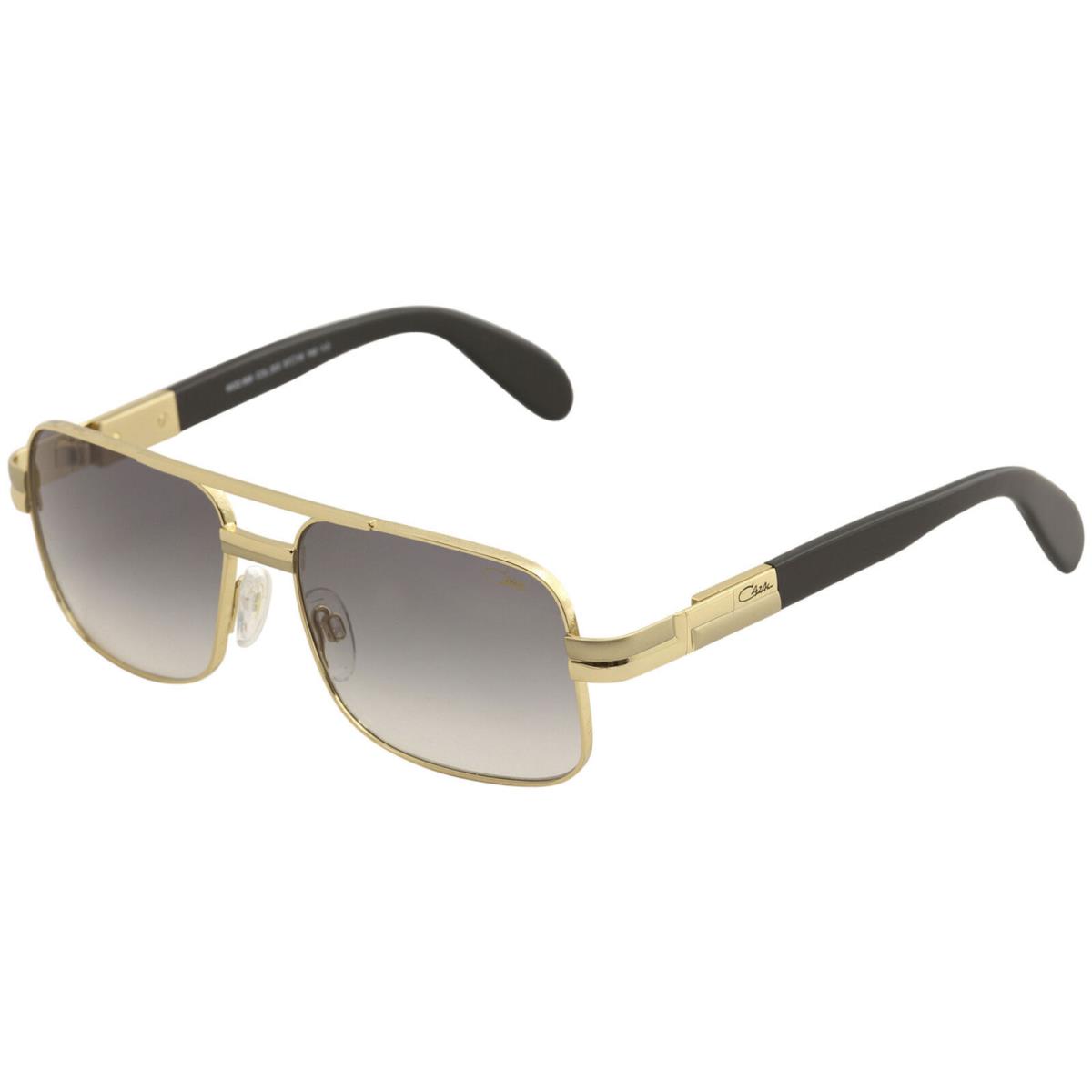 Cazal Sunglasses 988 003 Gold Designer Frames Gray Lens 57MM
