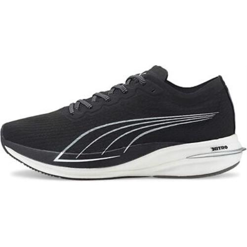 Puma Men`s Deviate Nitro Running Shoes Black/silver 8 D Medium US - Black/Silver , Black/Silver Manufacturer