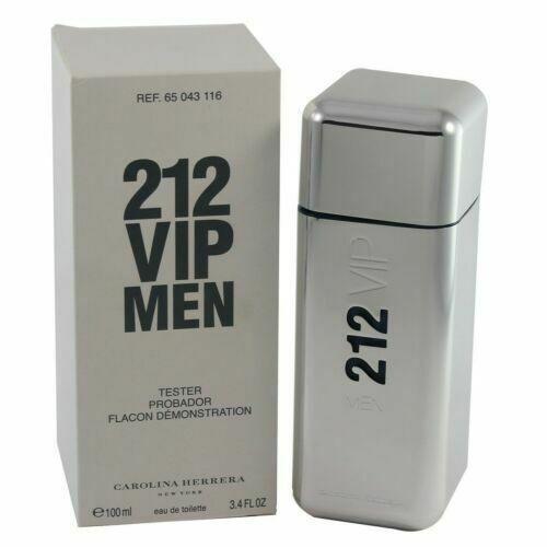 212 Vip Men By Carolina Herrera Eau De Toilette 3.4 oz / 100 ml Men`s Tester