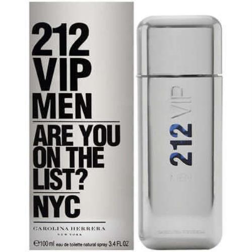 212 Vip Men by Carolina Herrera Cologne For Men Edt 3.3 / 3.4 oz