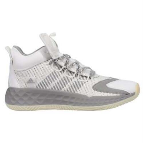 Adidas Pro Boost Mid Basketball Mens Grey White Sneakers Athletic Shoes FW9513 - Grey,White