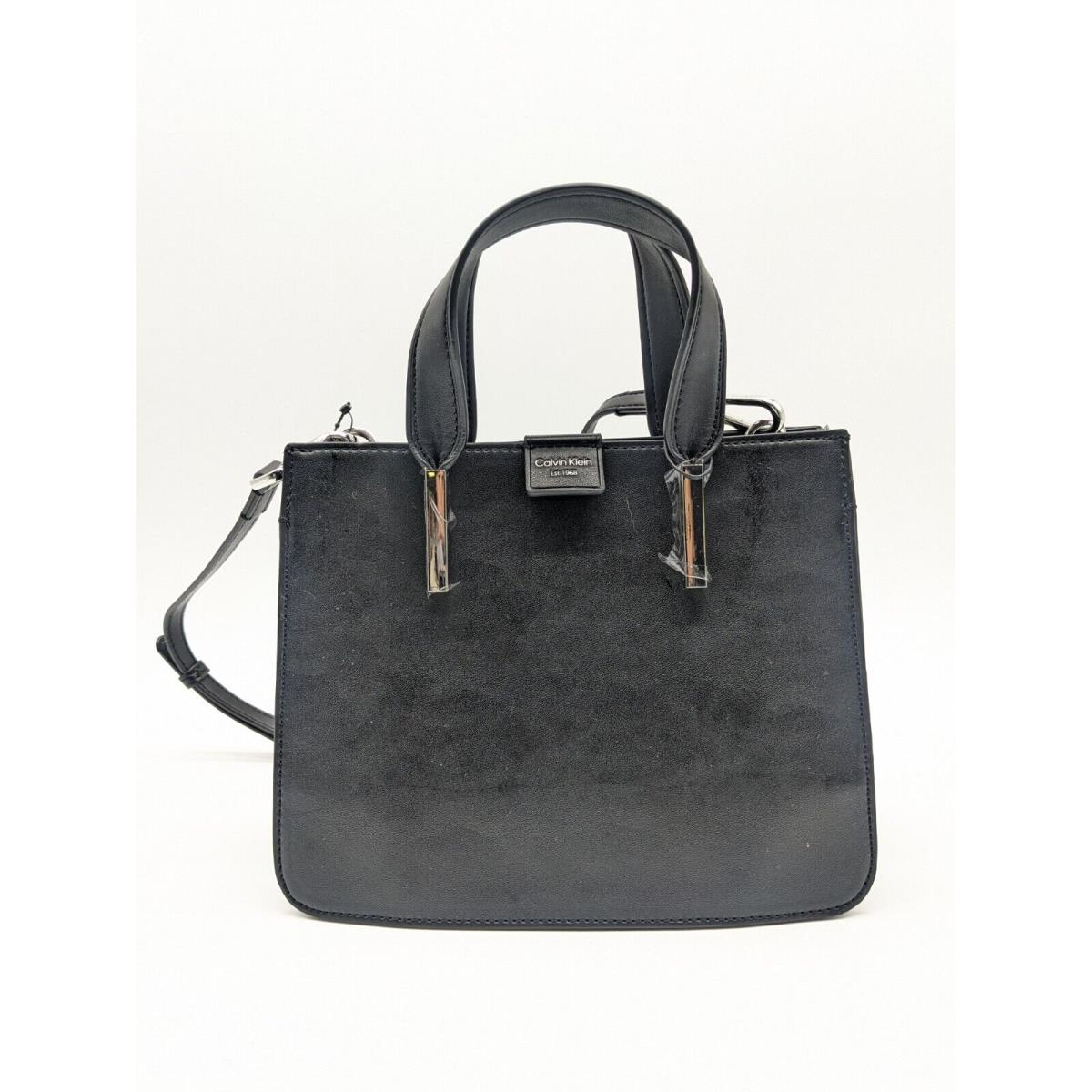 Calvin Klein Audrey Faux-leather Mini Tote Crossbody Bag -black ...