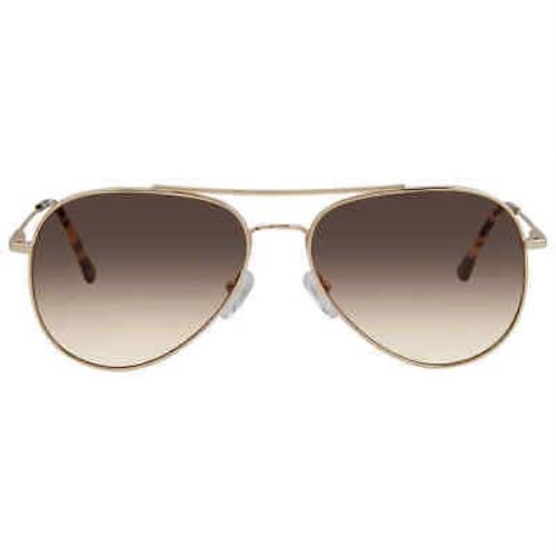 Calvin Klein Brown Pilot Unisex Sunglasses CK18105S 716 59 CK18105S 716 59